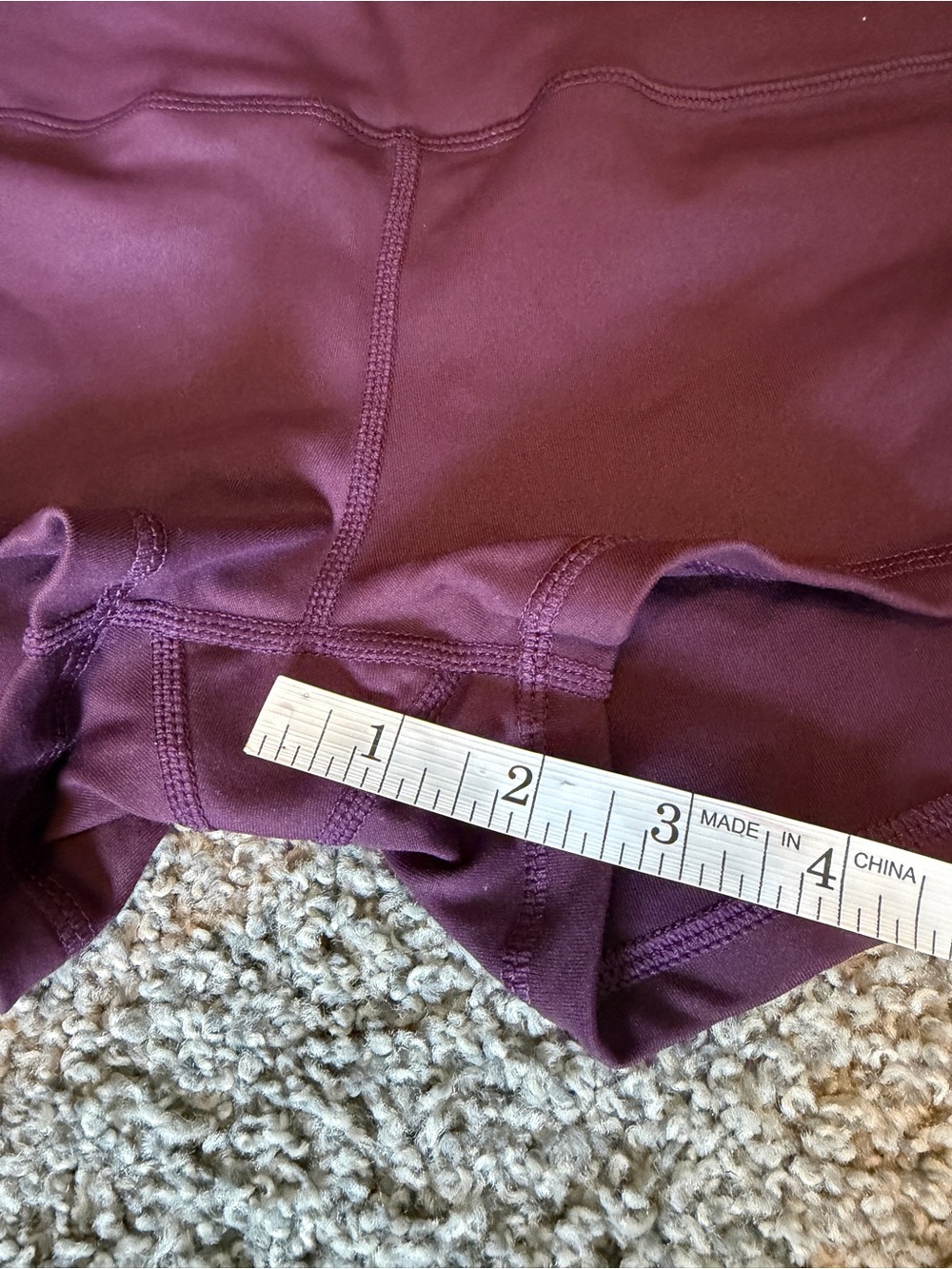 Hollow Rock Women's Deep Plum Athletic Shorts - Picture 11 of 13